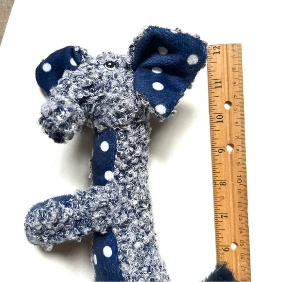 KONG Navy Plush Dog Toy with White Polka Dots NWT 1 foot long! - Picture 12 of 12